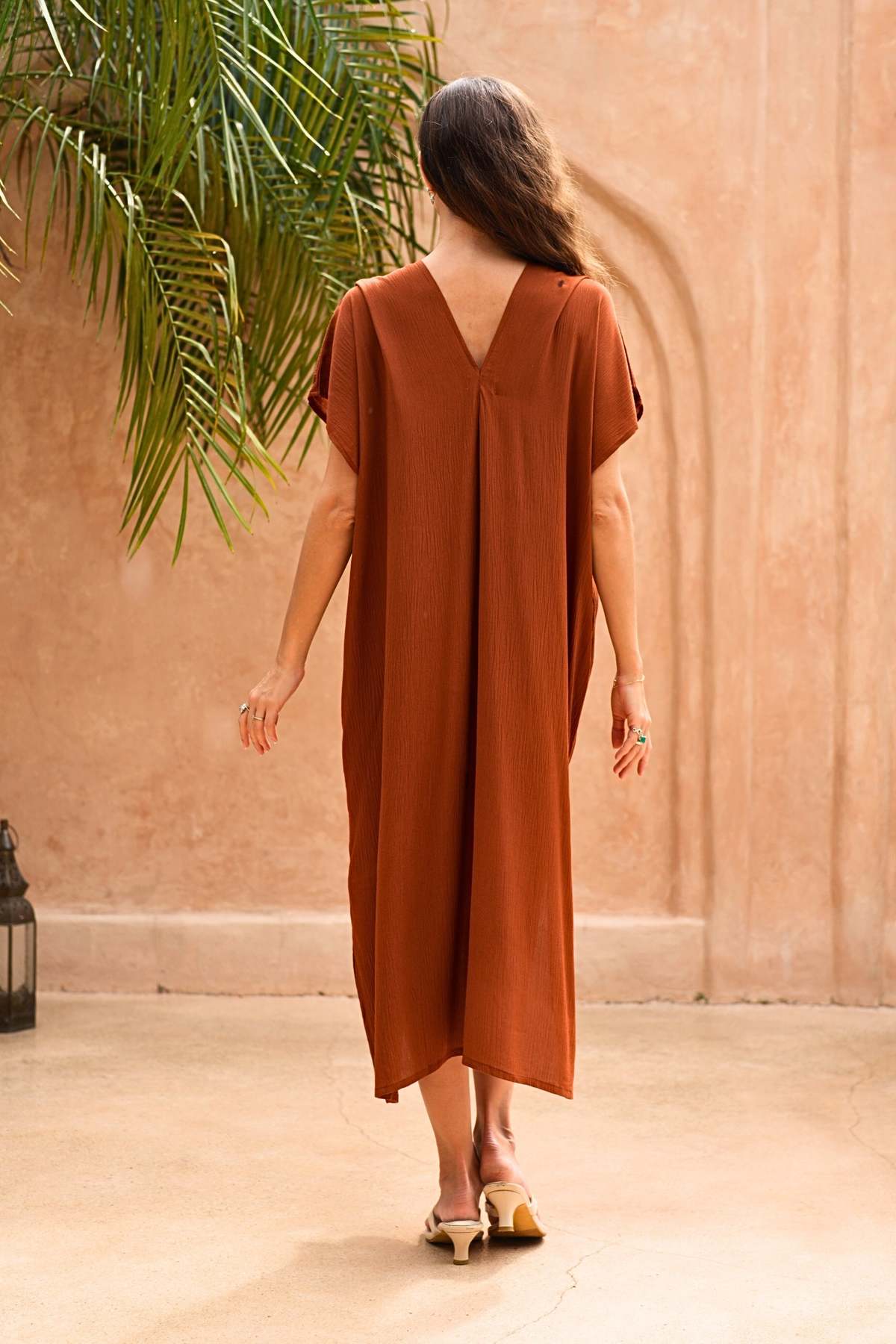 Pink Haley Gina Breezy Crinkle Kaftan Dress - Image 2 of 7