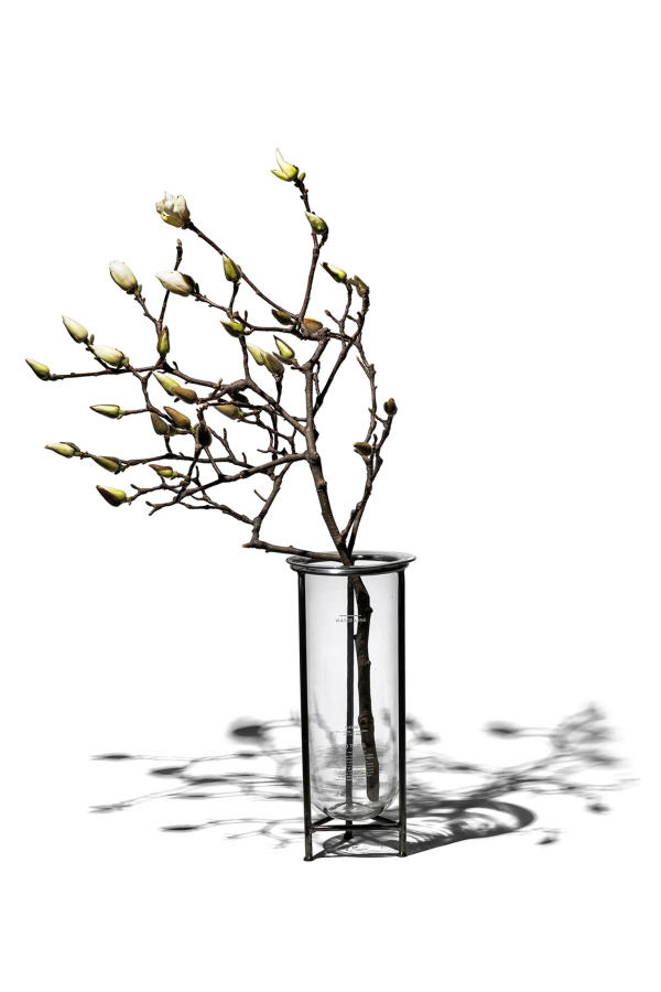 Puebco Glass Tube With Stand Vase