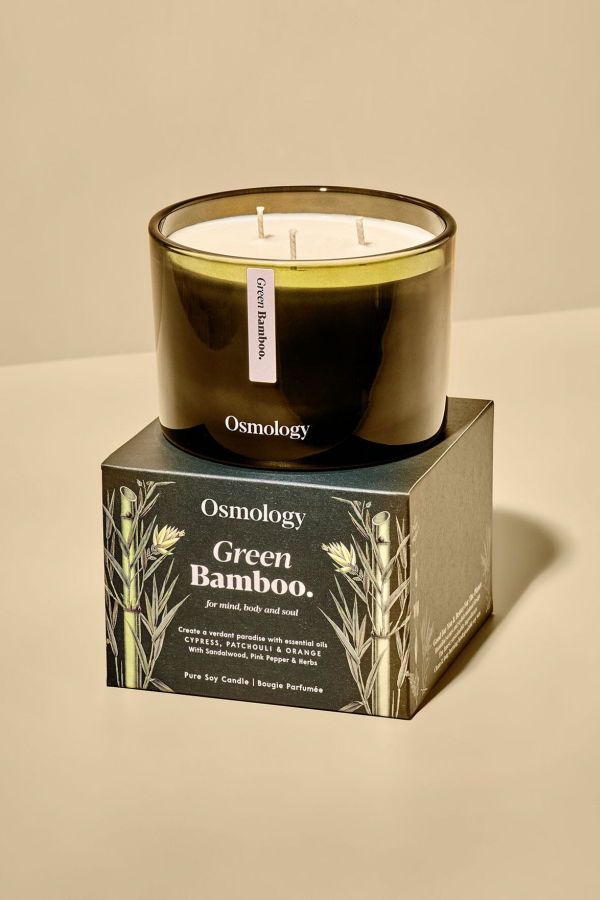 Osmology Green Bamboo Scented Triple Wick Candle