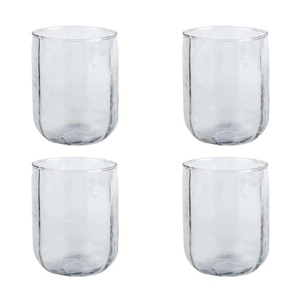 Casa Amarosa Hammered Water Glass Set of 4
