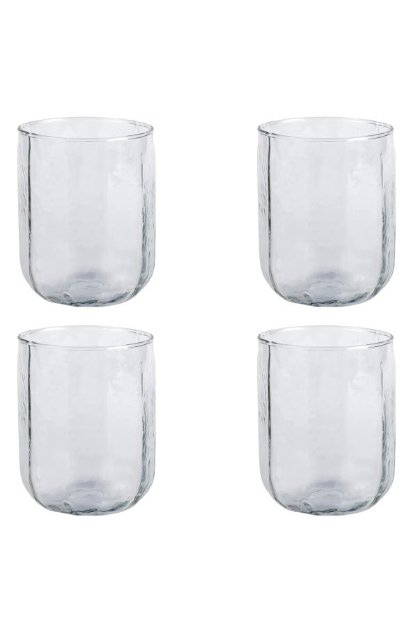 Casa Amarosa Hammered Water Glass Set of 4