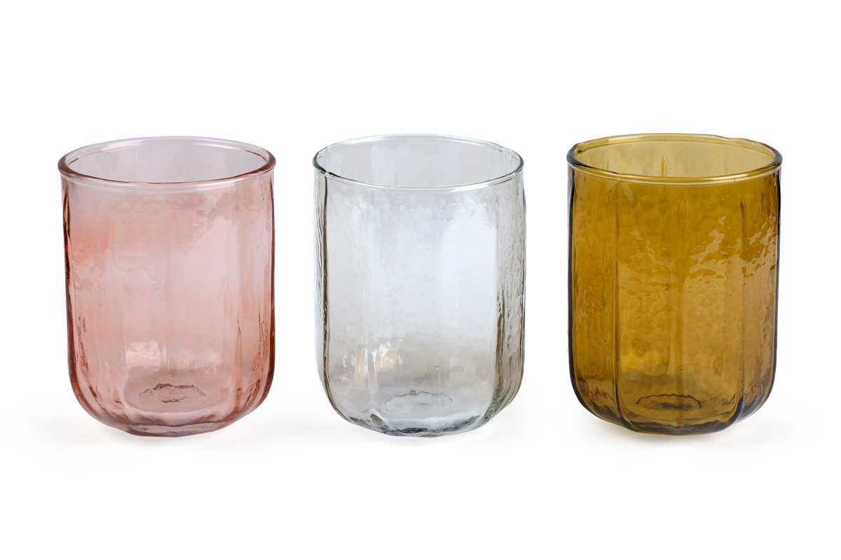 Casa Amarosa Hammered Water Glass Set of 4 - Image 3 of 3
