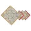Sustainable Threads Hand Block Printed Cotton Napkins, Set of 4 - Thumbnail 10