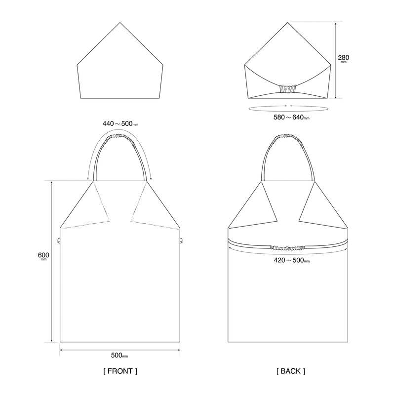 KIDS Puebco Hand Printed Apron With Kerchief / Paisley