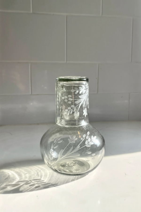 Villa Lua Home Hand-Etched Blown Carafe Set