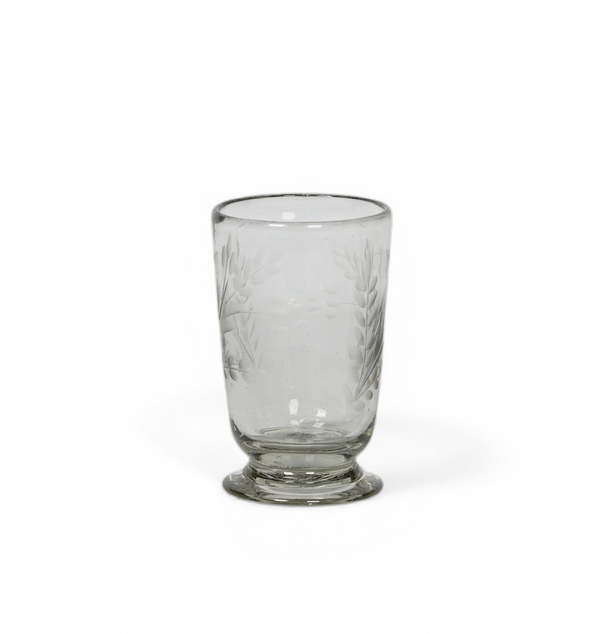 Villa Lua Home Hand-Etched Blown Footed Glass