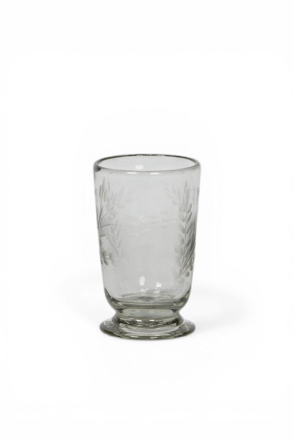 Villa Lua Home Hand-Etched Blown Footed Glass