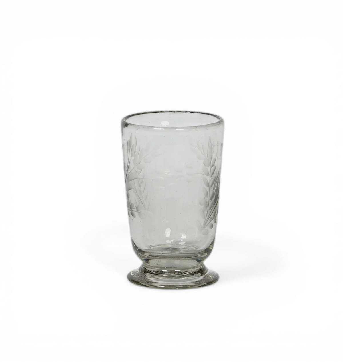 Villa Lua Home Hand-Etched Blown Footed Glass - Image 1 of 9