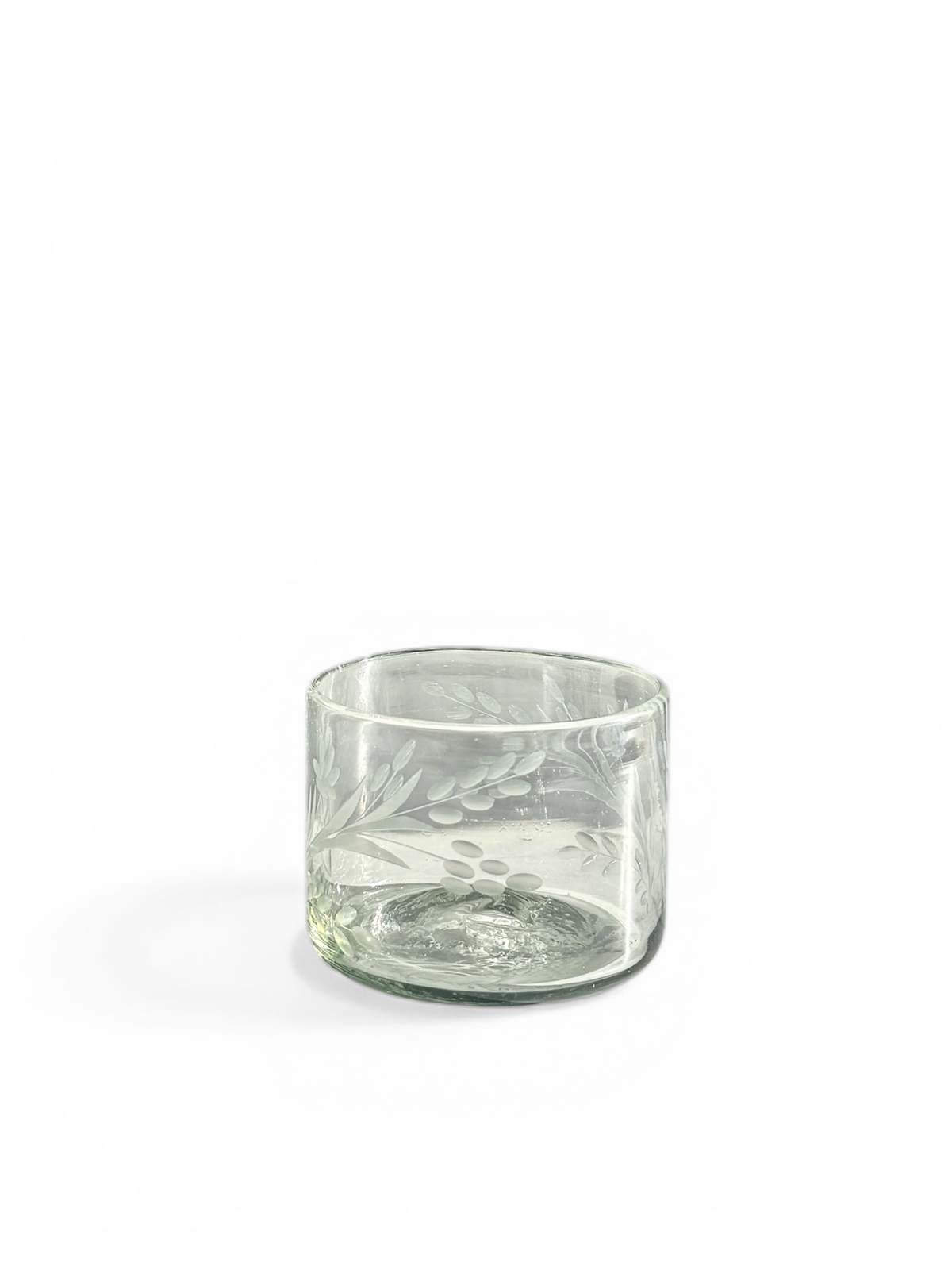 Villa Lua Home Hand-Etched Short Glass, Set of 2 - Image 1 of 5