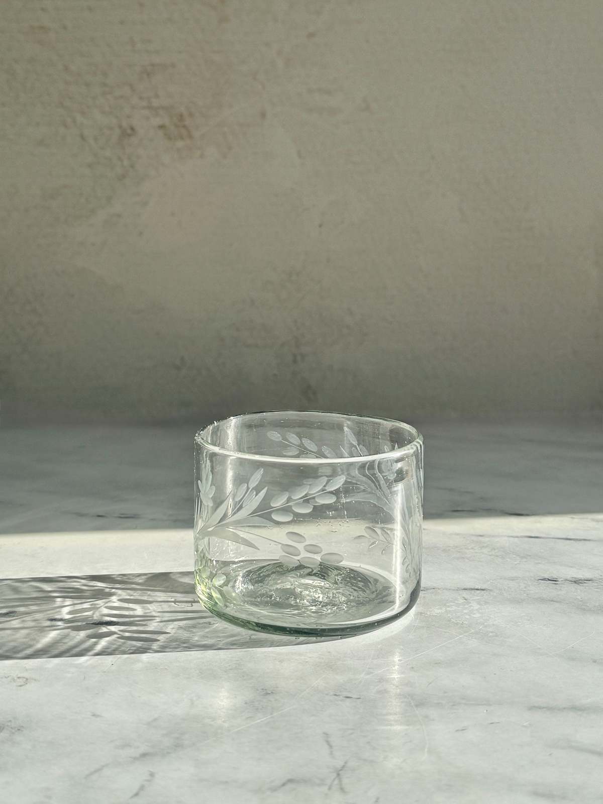 Villa Lua Home Hand-Etched Short Glass, Set of 2 - Image 3 of 5