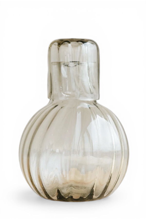 Villa Lua Home Handblown Fluted Carafe Set