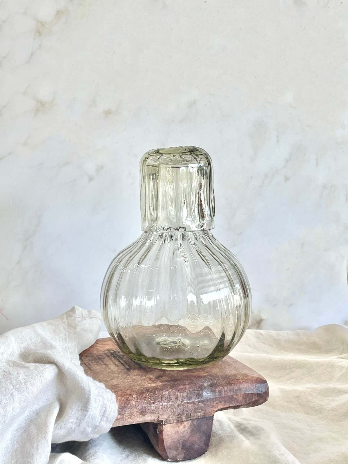 Villa Lua Home Handblown Fluted Carafe Set - Image 2 of 7