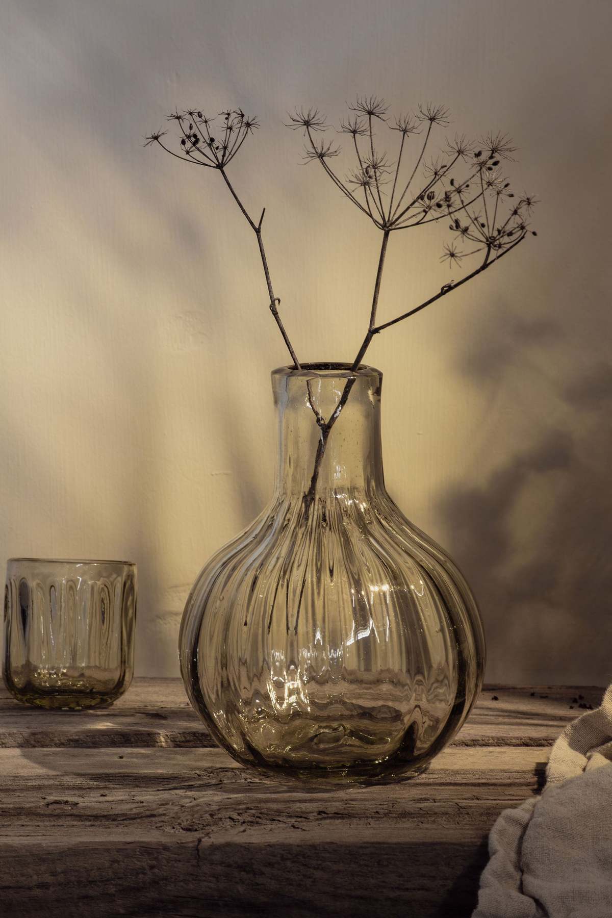 Villa Lua Home Handblown Fluted Carafe Set - Image 5 of 7