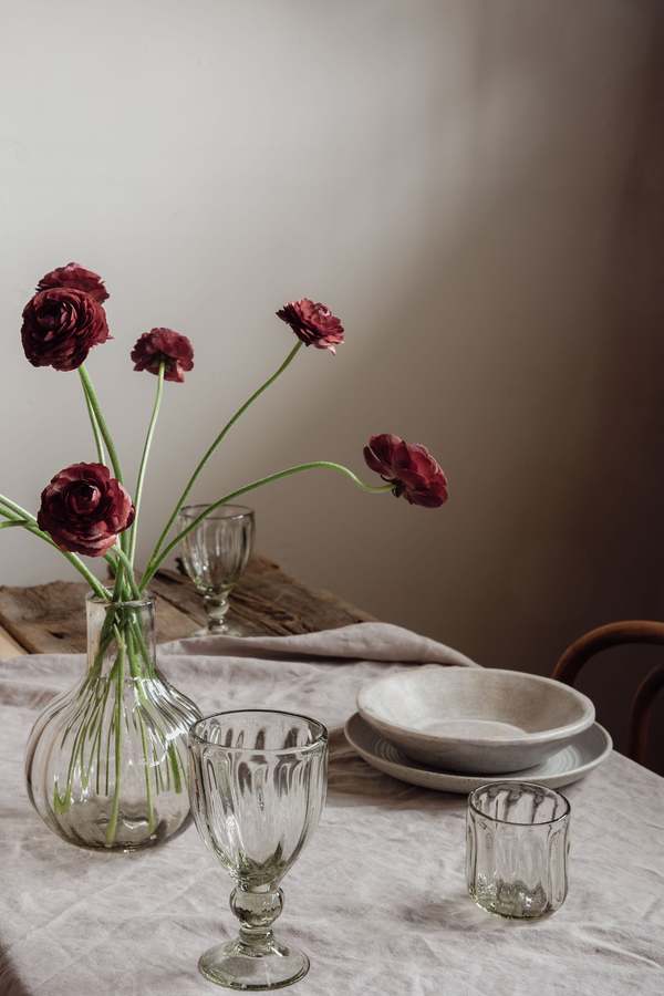 Villa Lua Home Handblown Fluted Carafe Set