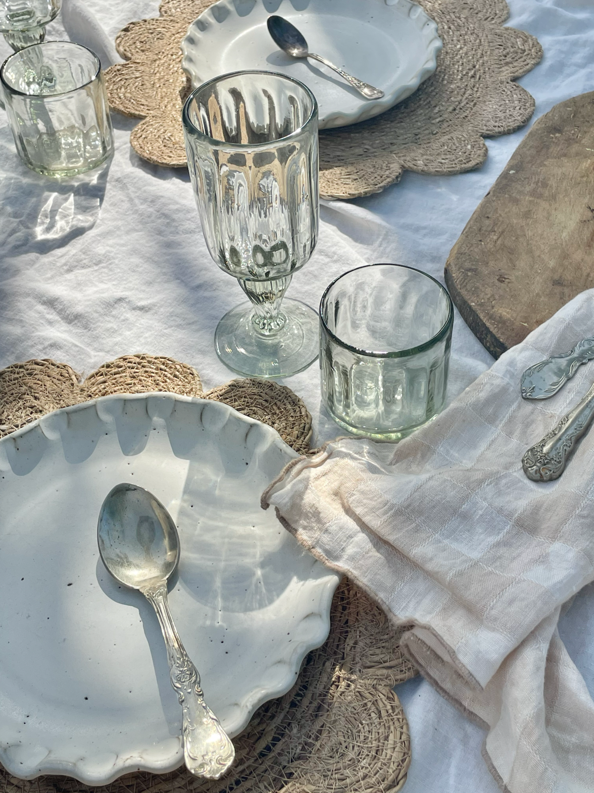 Villa Lua Home Handblown Fluted Glass - Image 4 of 6