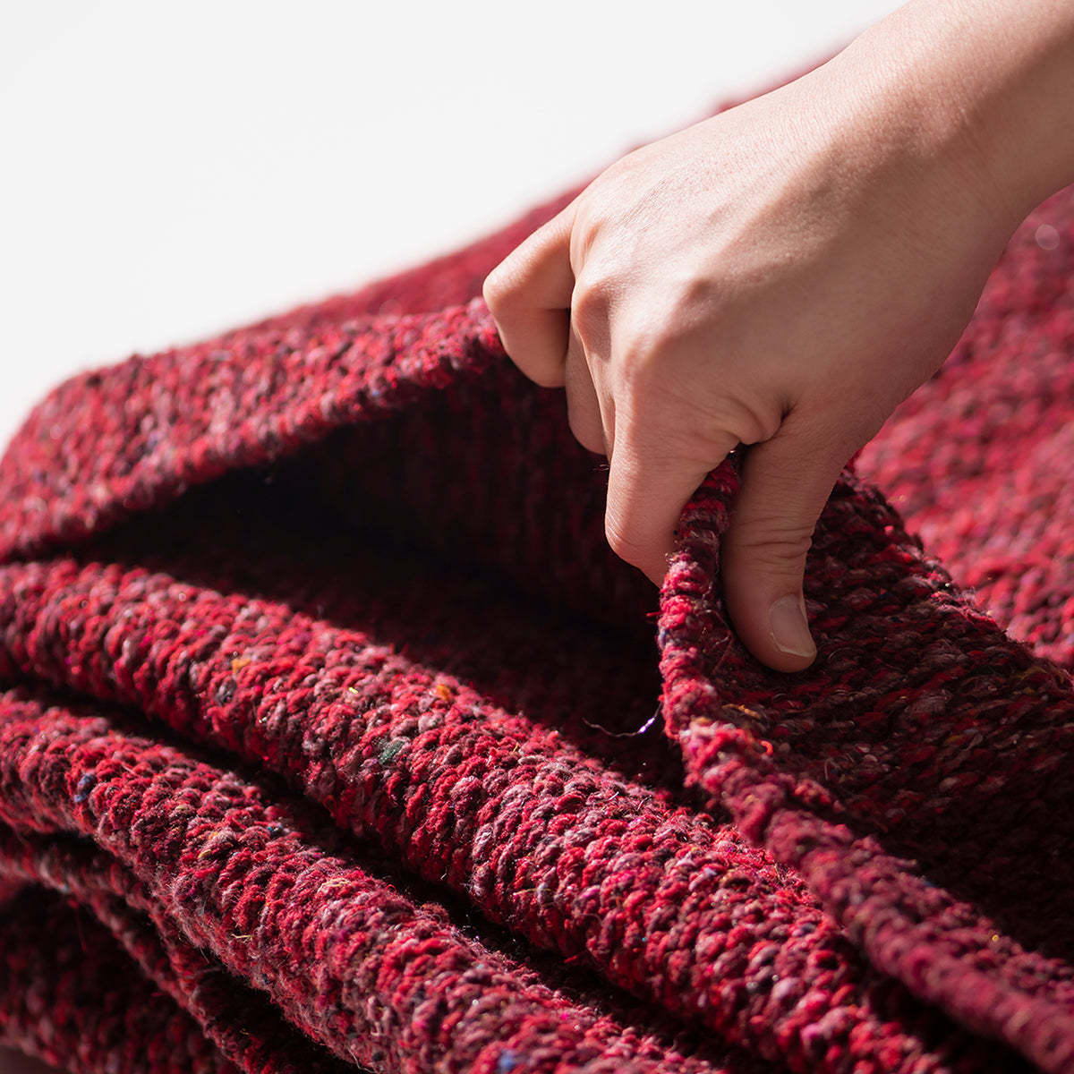 Puebco Handloomed Recycled Yarn Rug - Image 5 of 8