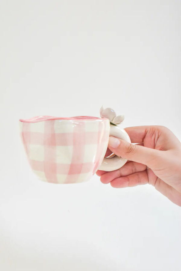 Casa Amarosa Handmade Ceramic Cup - Daisy