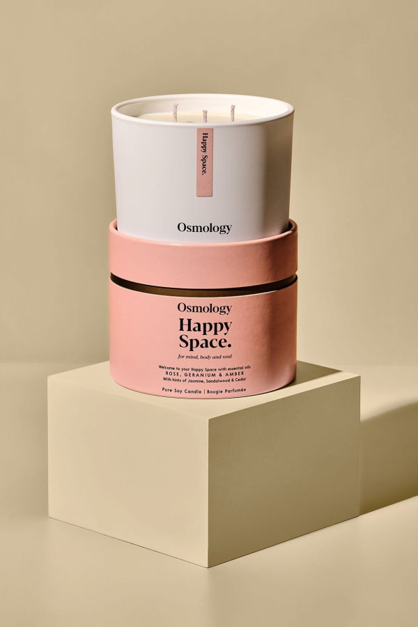 Osmology Happy Space Scented Triple Wick Candle