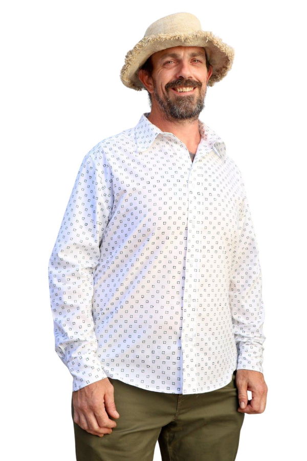 Passion Lilie Harit Organic Cotton Button Down Shirt