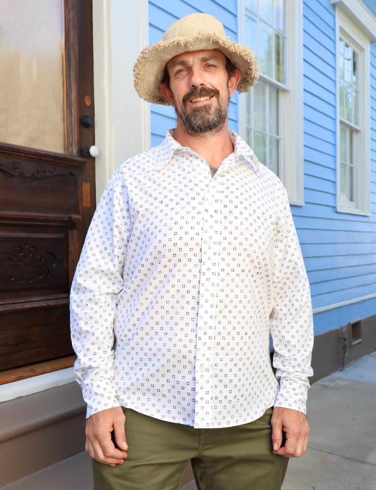 Passion Lilie Harit Organic Cotton Button Down Shirt - Image 6 of 6