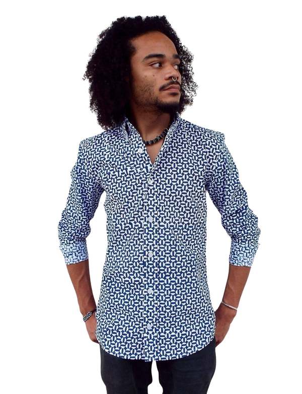 Passion Lilie Hex Flex Organic Cotton Button Down Shirt