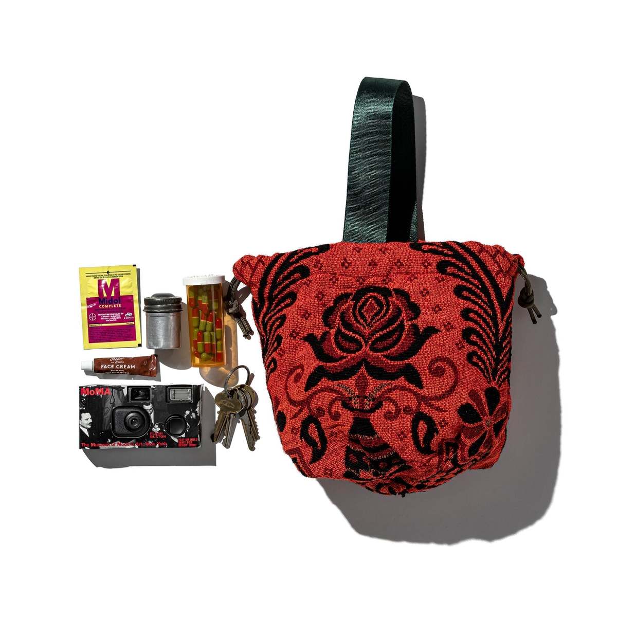 Puebco Jacquard Fabric Drawstring Bag - Image 1 of 12