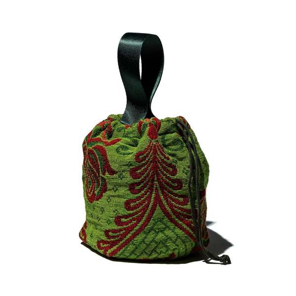 Puebco Jacquard Fabric Drawstring Bag