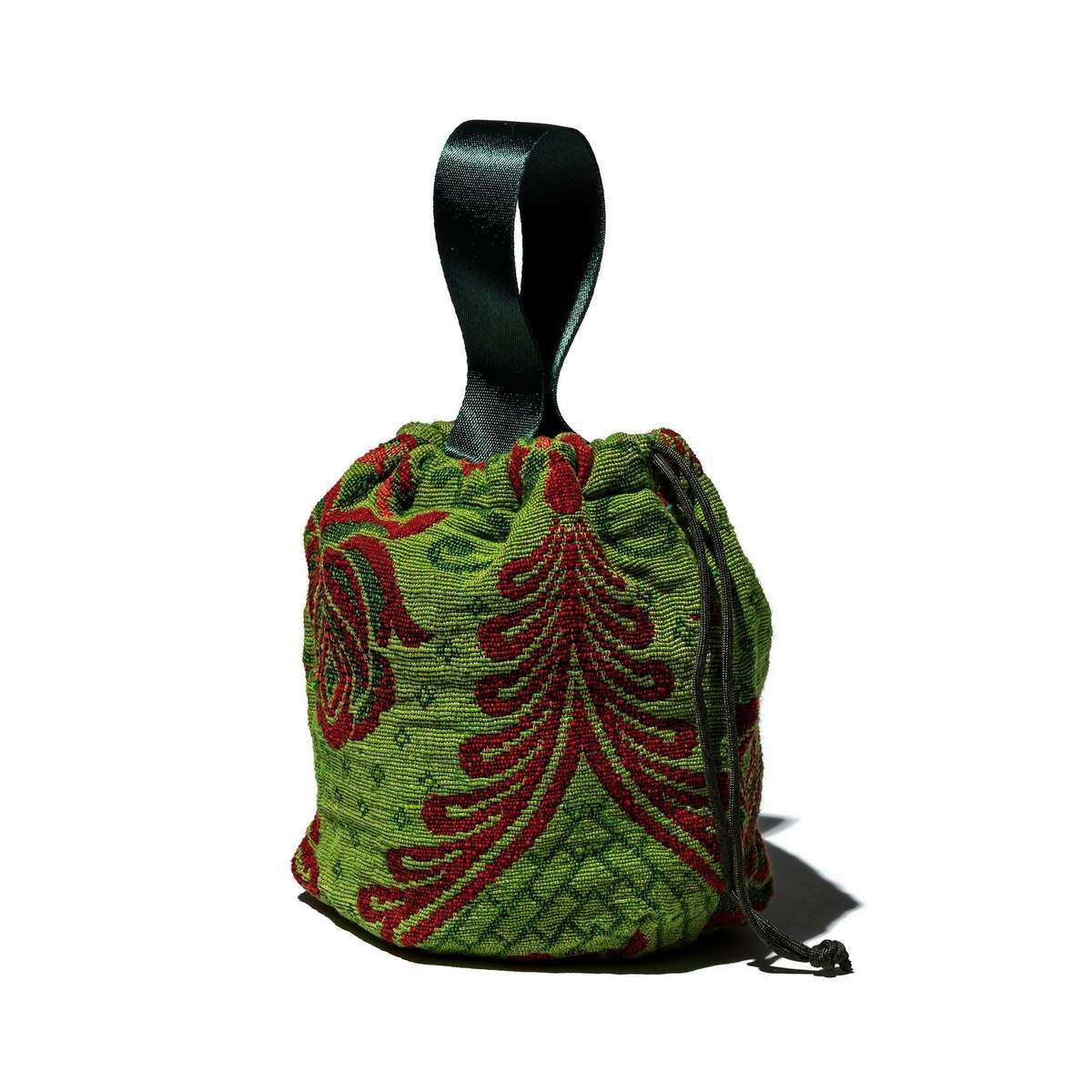 Puebco Jacquard Fabric Drawstring Bag - Image 5 of 12
