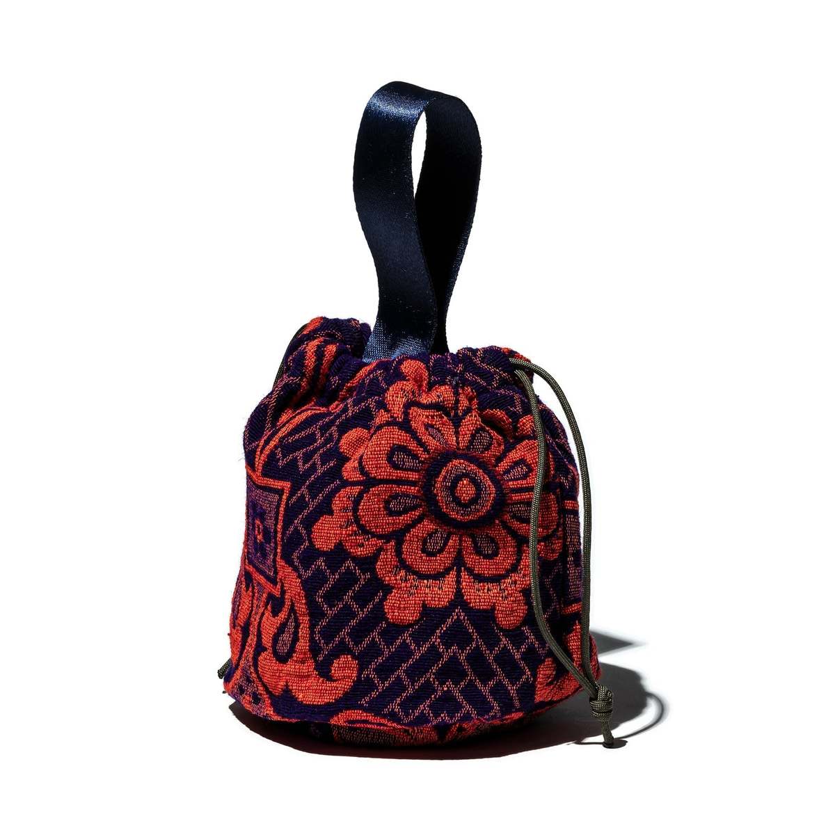 Puebco Jacquard Fabric Drawstring Bag - Image 6 of 12
