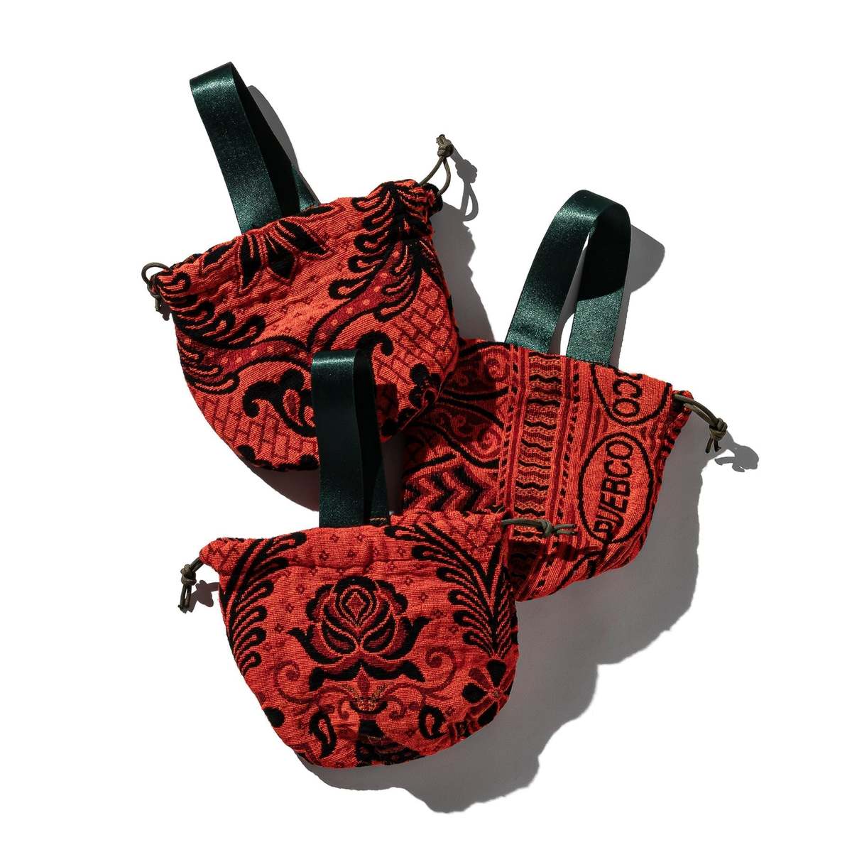 Puebco Jacquard Fabric Drawstring Bag - Image 7 of 12