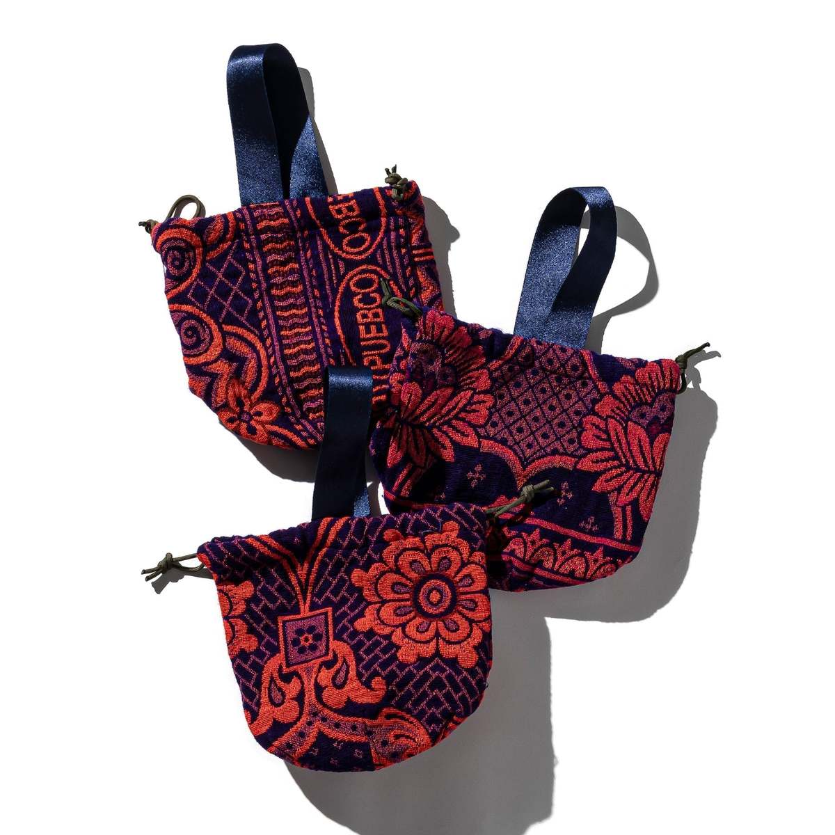 Puebco Jacquard Fabric Drawstring Bag - Image 9 of 12