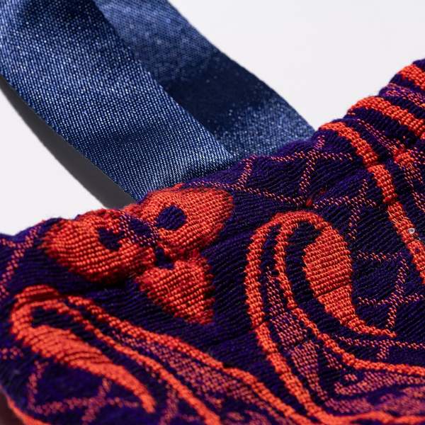 Puebco Jacquard Fabric Drawstring Bag