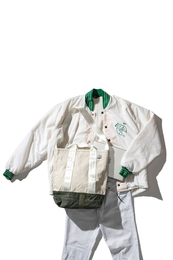 Puebco Laminated Fabric X Vintage Fabric Bag