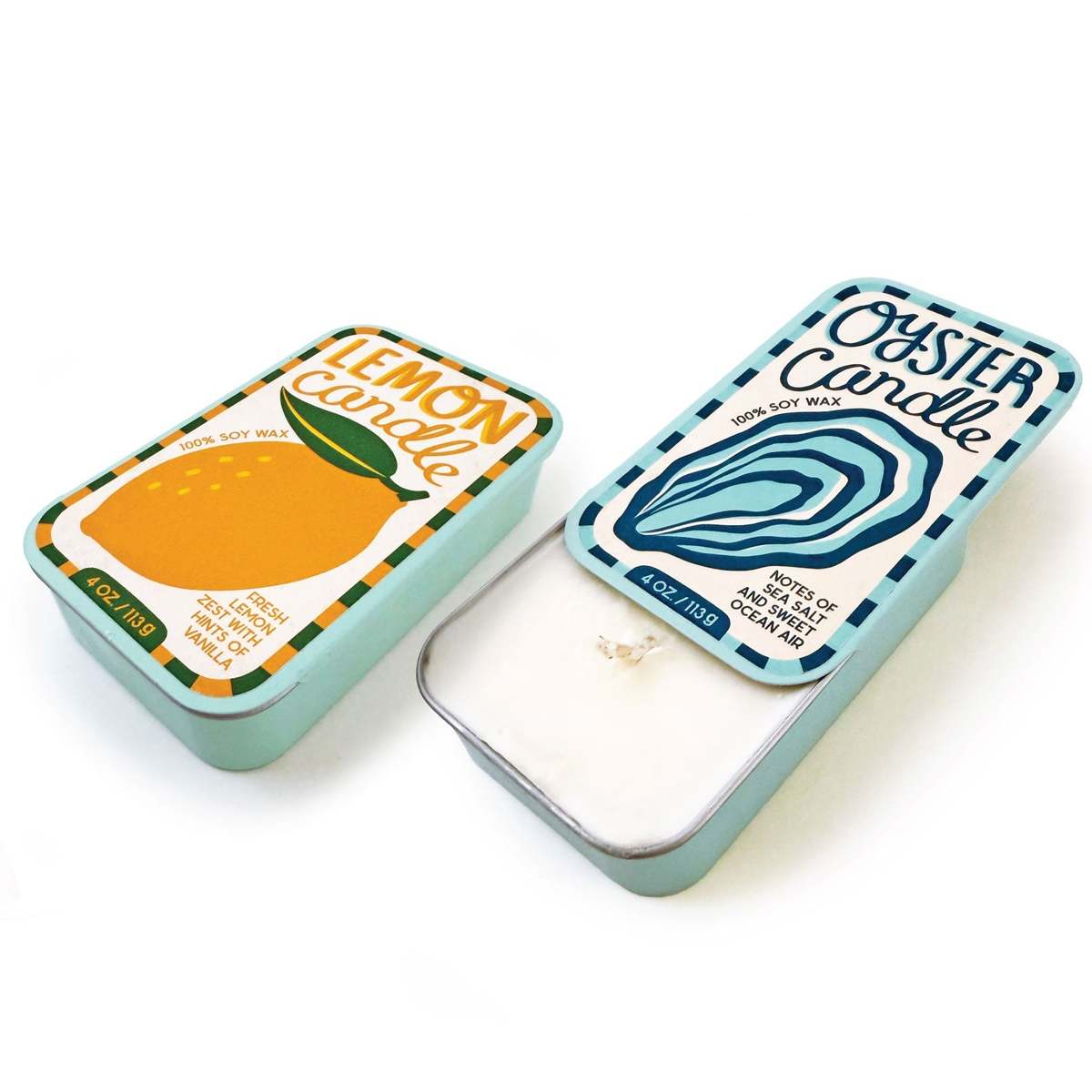 The Neighborgoods Lemon & Oyster Candle Set of 2 - Image 2 of 8