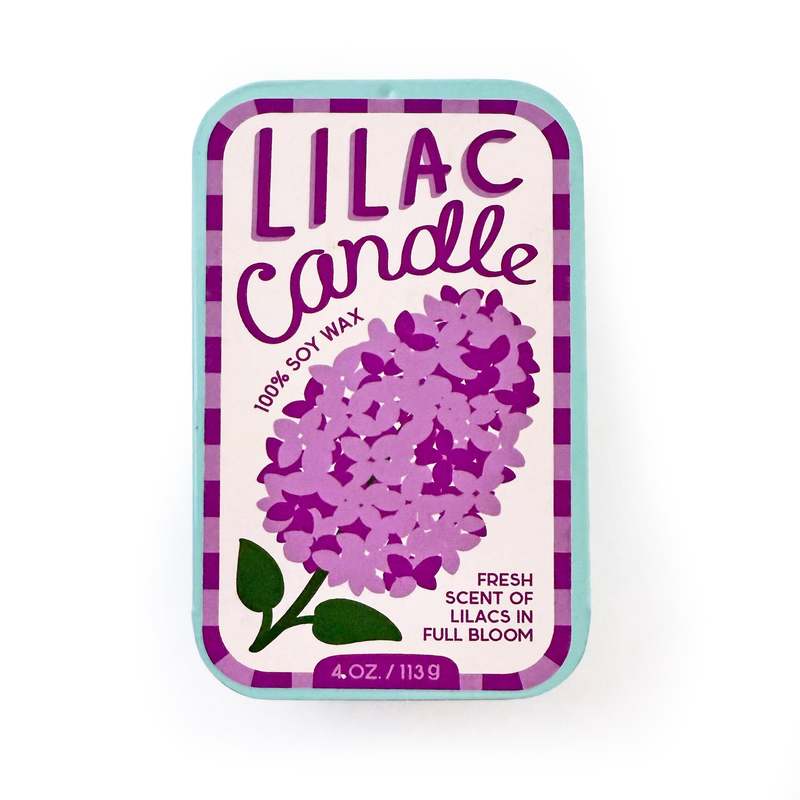 The Neighborgoods Lilac & Basil Candle Set of 2