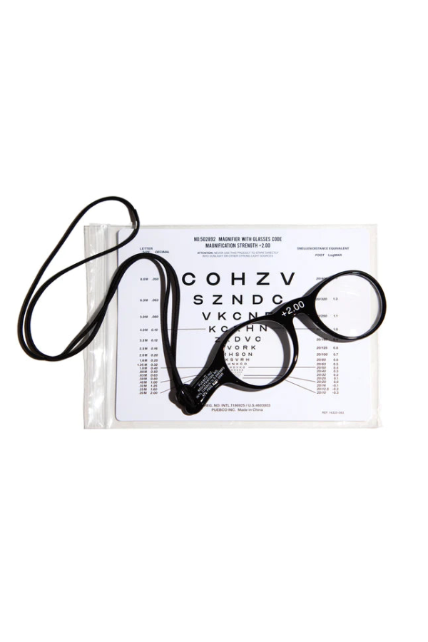Puebco Magnifier With Glasses Code