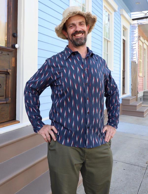 Passion Lilie Maritime Organic Cotton Button Down Shirt