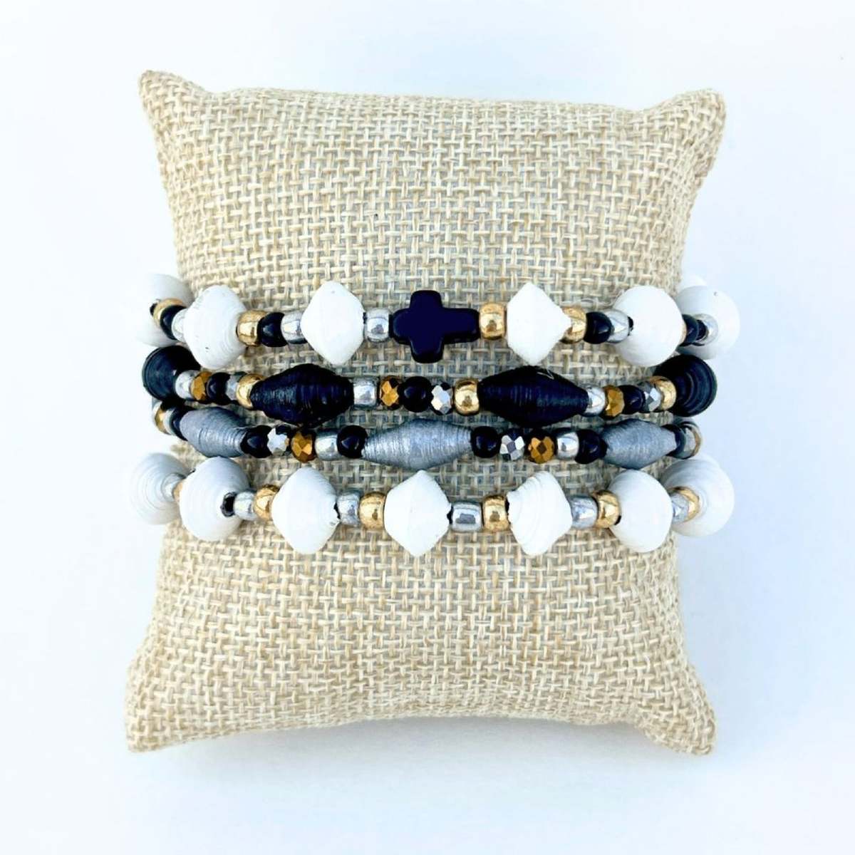 Vi Bella Mirielle Paper Bead Bracelet Set - Image 4 of 4