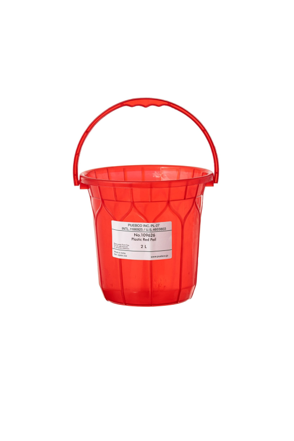 Puebco Plastic Red Pail