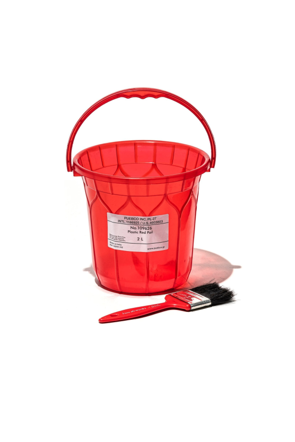 Puebco Plastic Red Pail