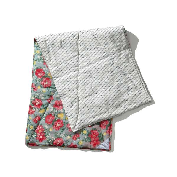 Puebco Puffy Nap Mat / Flower X Stripe