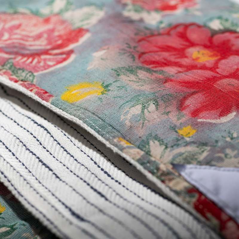 Puebco Puffy Nap Mat / Flower X Stripe