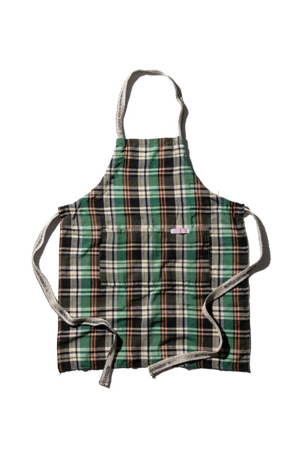 Puebco Recycle Cotton Check Apron
