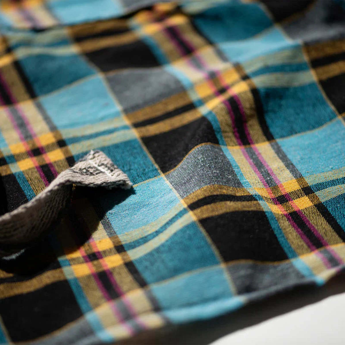 Puebco Recycle Cotton Check Apron - Image 4 of 5