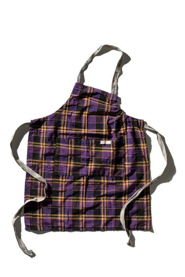 Puebco Recycle Cotton Check Apron