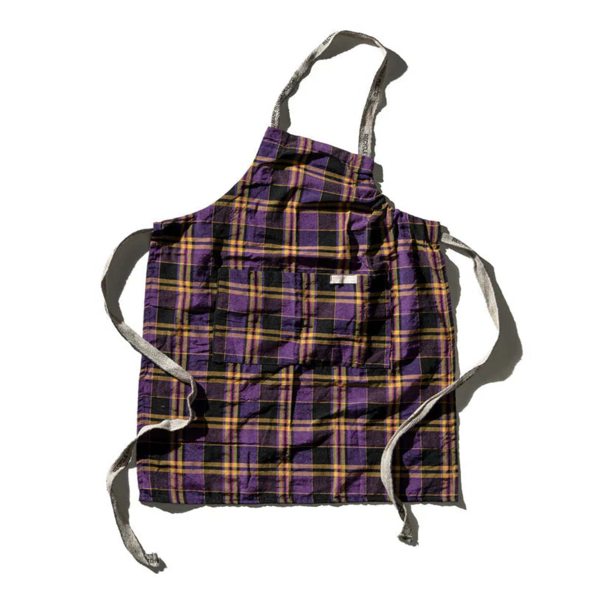 Puebco Recycle Cotton Check Apron - Image 1 of 3