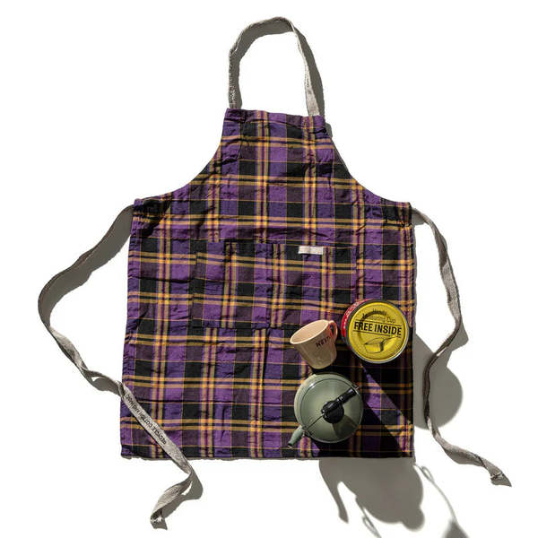 Puebco Recycle Cotton Check Apron