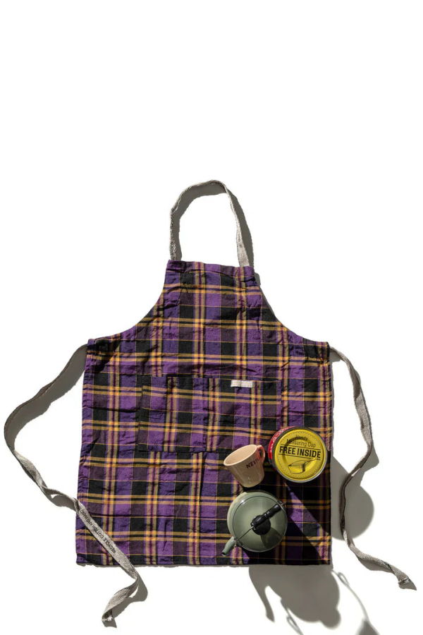 Puebco Recycle Cotton Check Apron