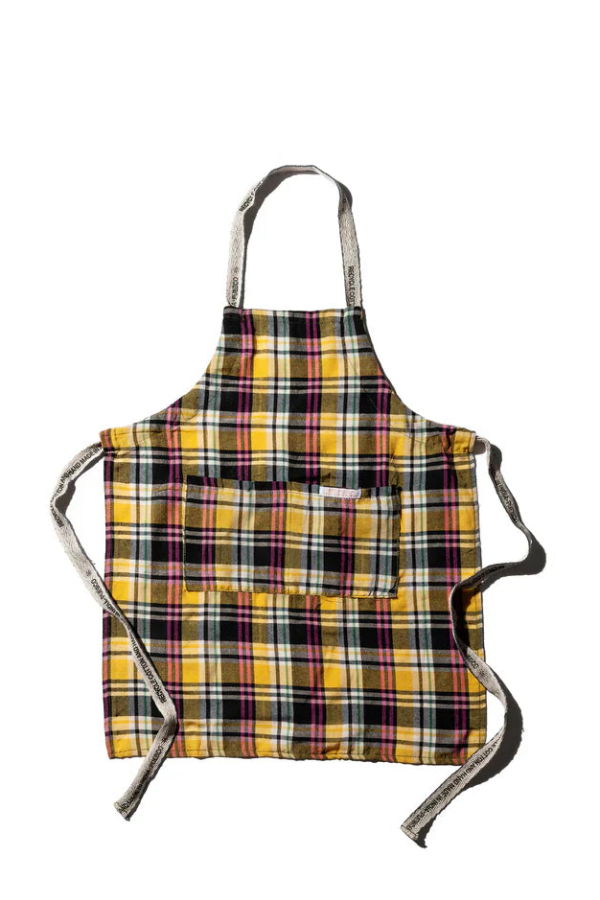 Puebco Recycle Cotton Check Apron