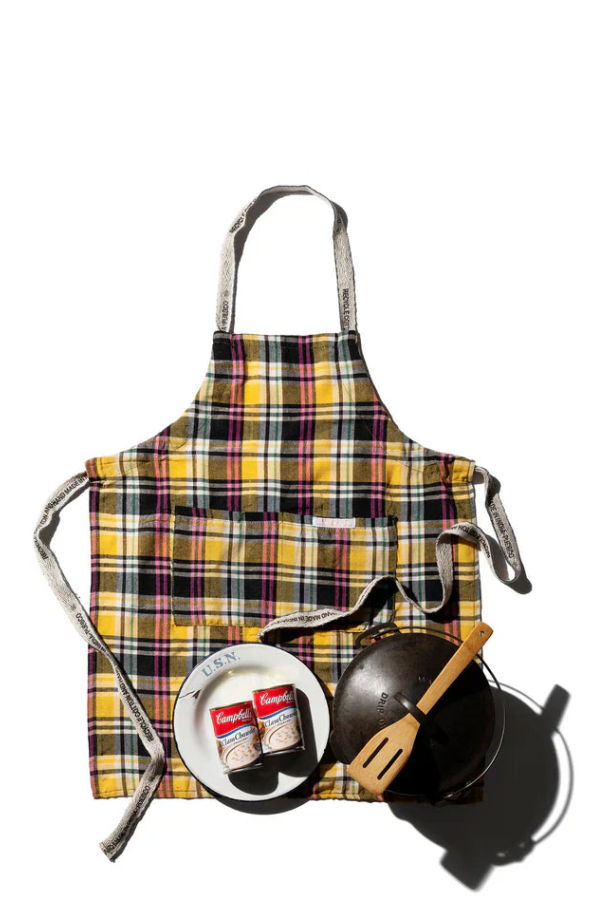 Puebco Recycle Cotton Check Apron